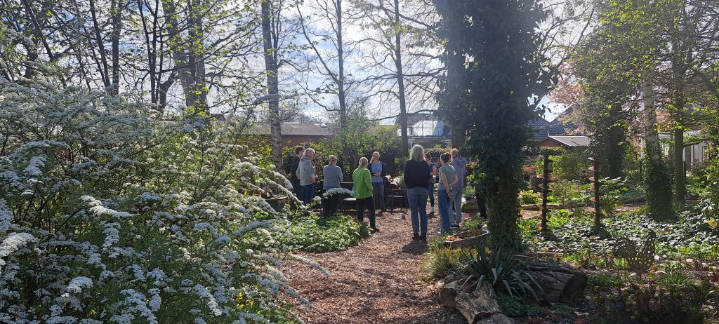 Schulungseinheit im Waldgarten